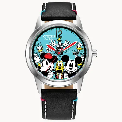 Sensational Six Blue Dial Leather Strap AW1235 06W CITIZEN